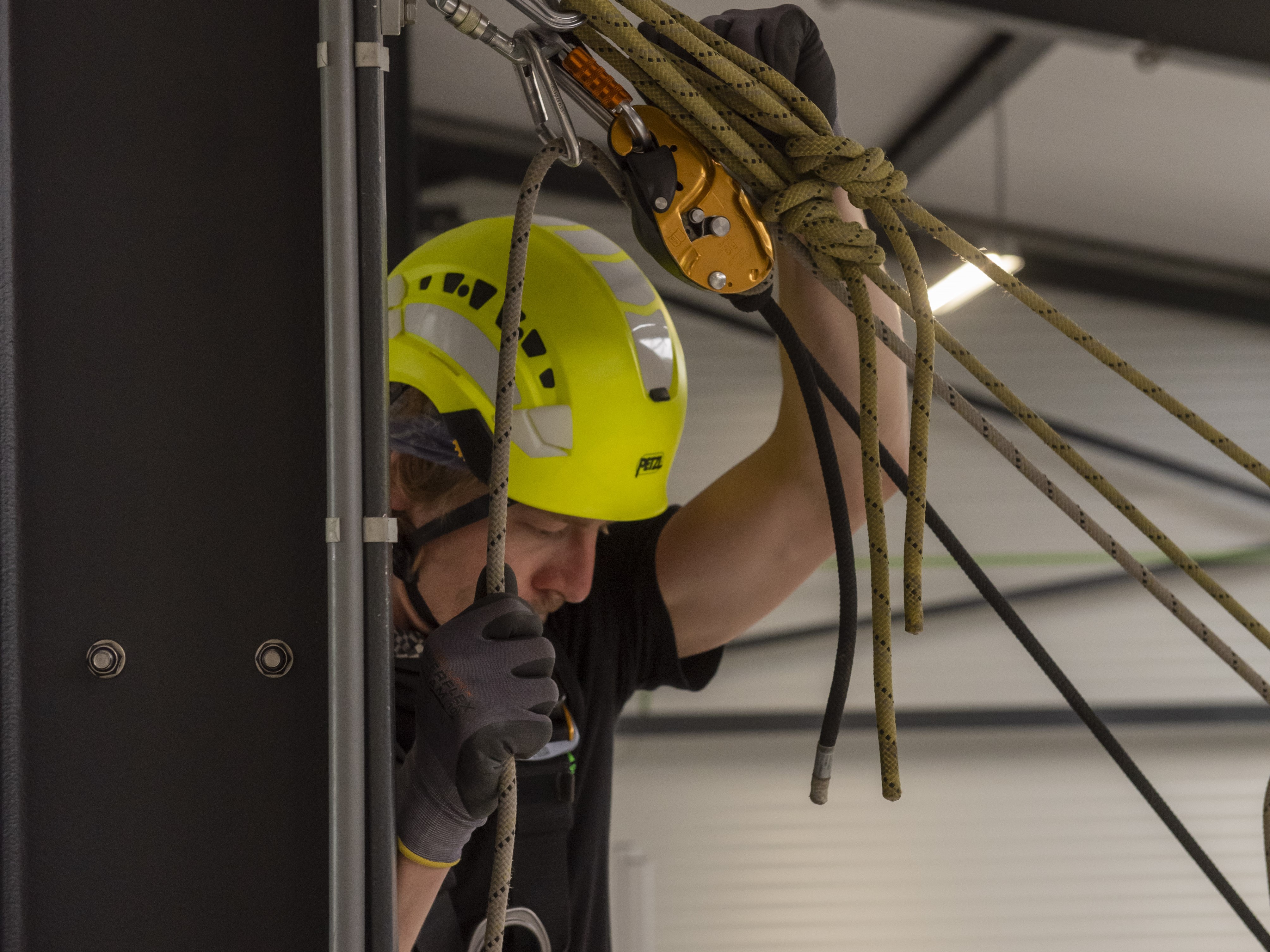 Meeting with Olivier Delecosse, rope worker for 15 years!